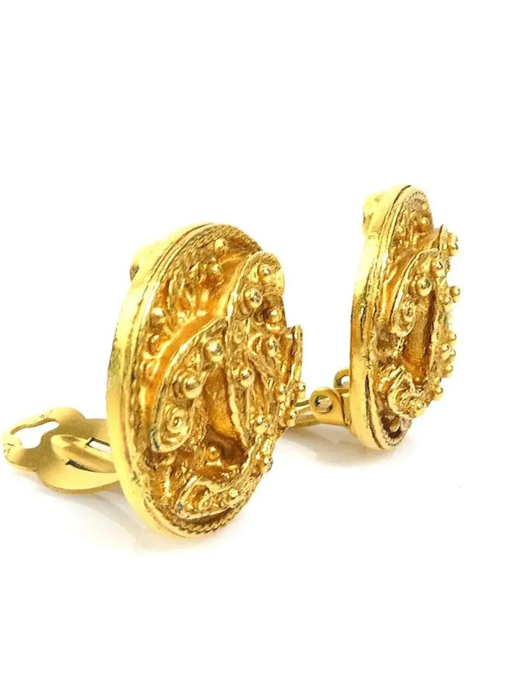 Auth Chanel Vintage Cc Logo Clip On #302749C41B